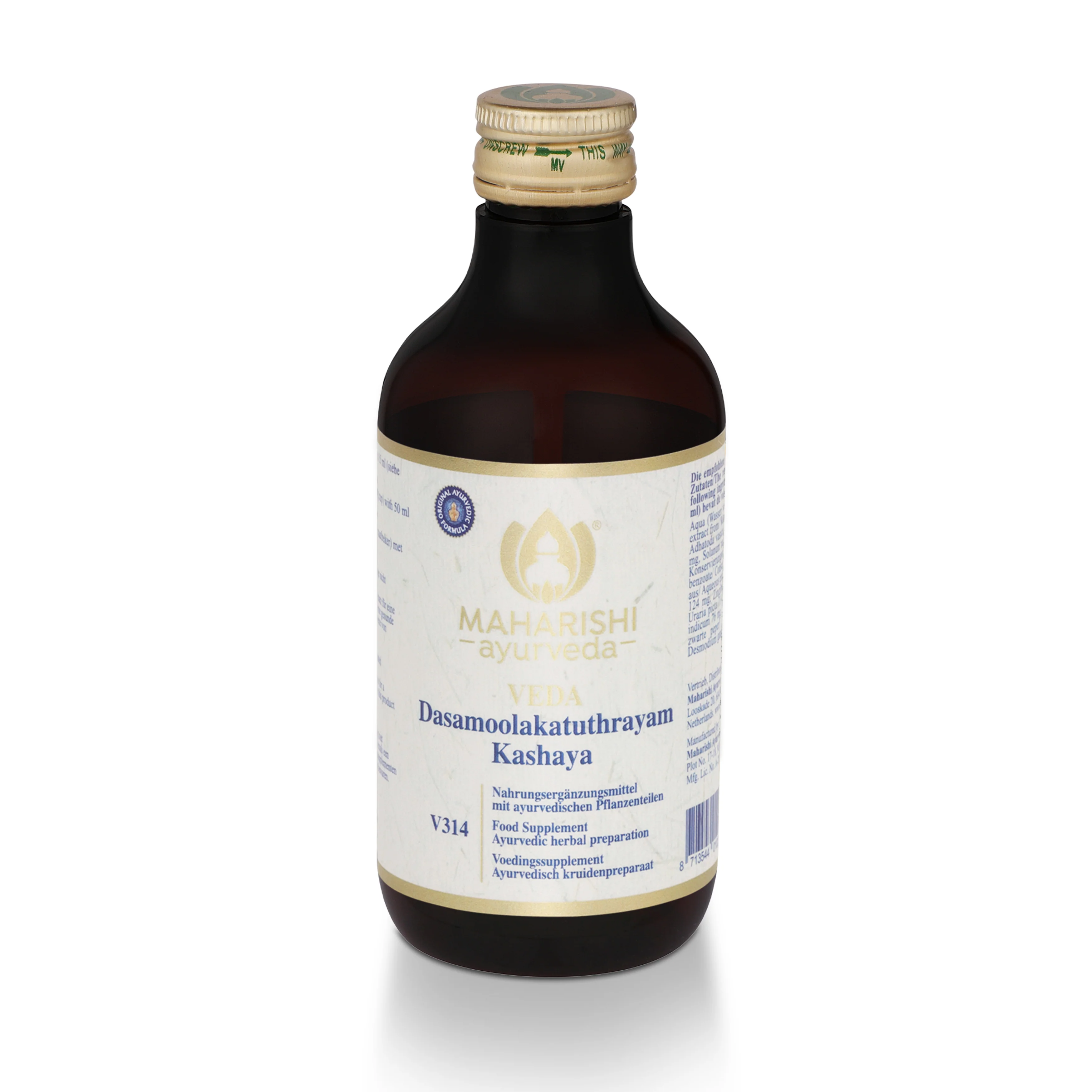 Dasamoolakatuthrayam Kashaya V314 – Ayurveda Nahrungsergänzung mit Kräutern