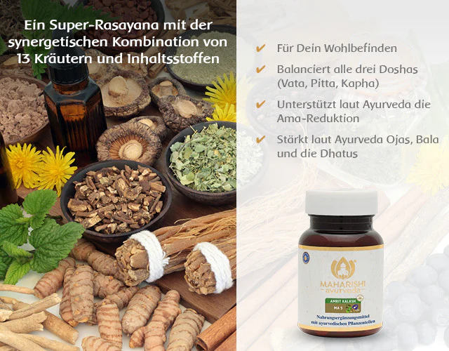 Amrit Kalash MA 5 Kräutertabletten – Ayurveda Nahrungsergänzung mit Kräutern - Image 4