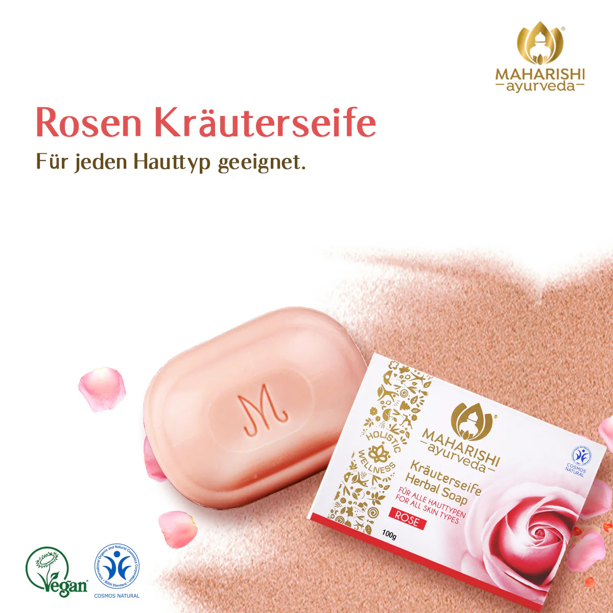 Rose Herbal Soap - Image 2