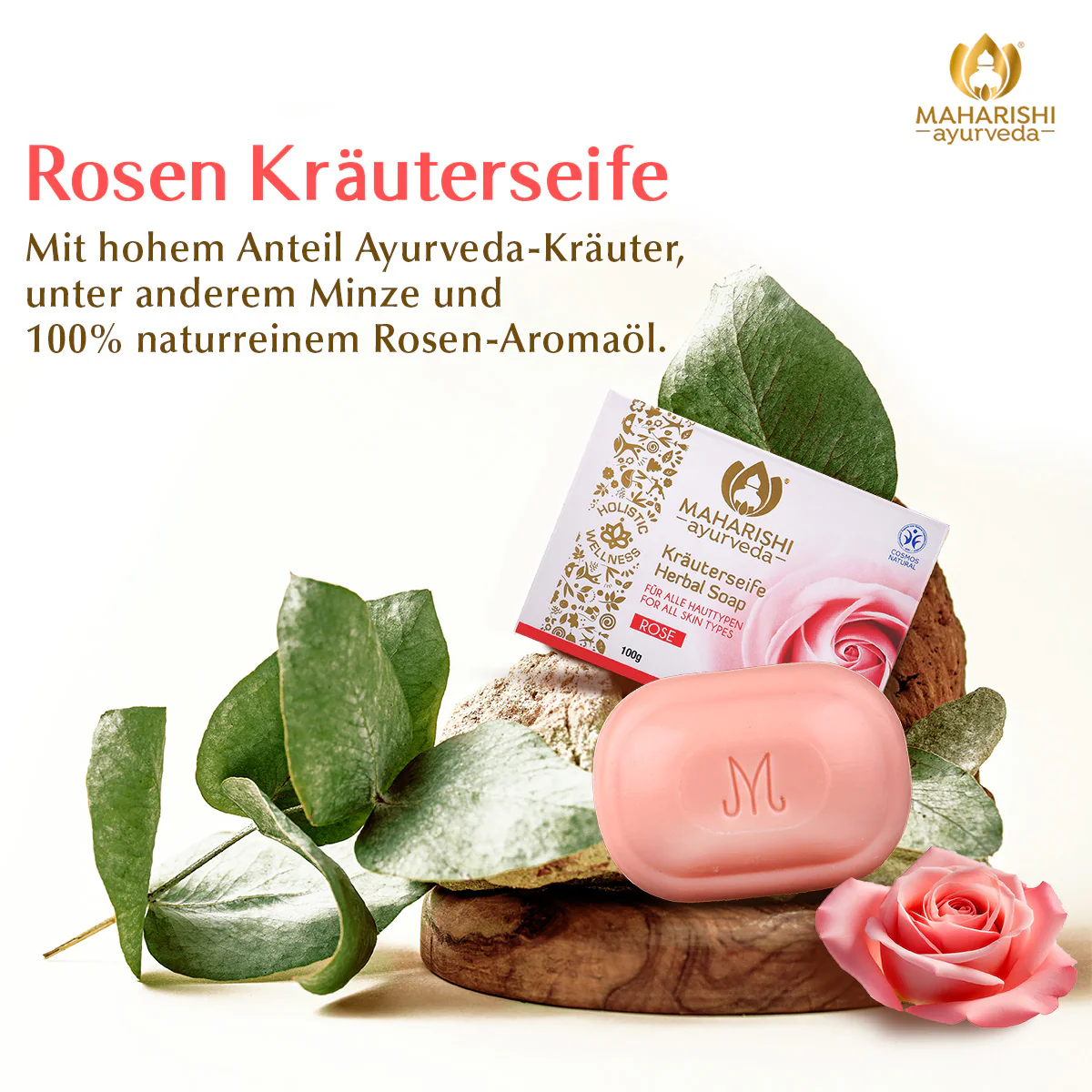 Rose Herbal Soap - Image 3